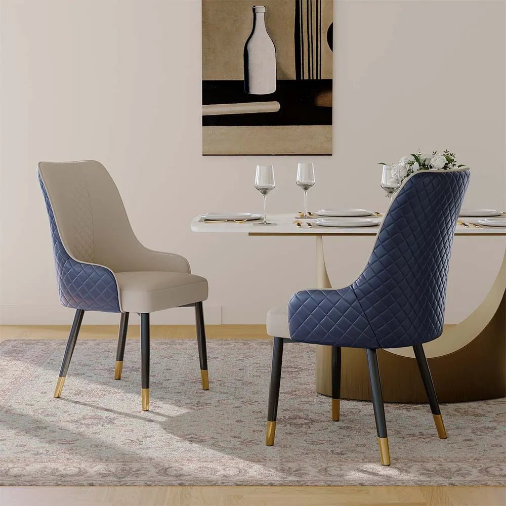 Norrin – Set of 2 Modern Upholstered Dining Chairs - Exclusivia