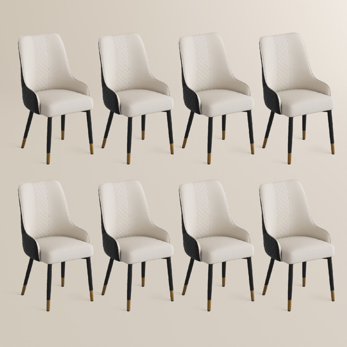 Norrin – Set of 2 Modern Upholstered Dining Chairs - Exclusivia