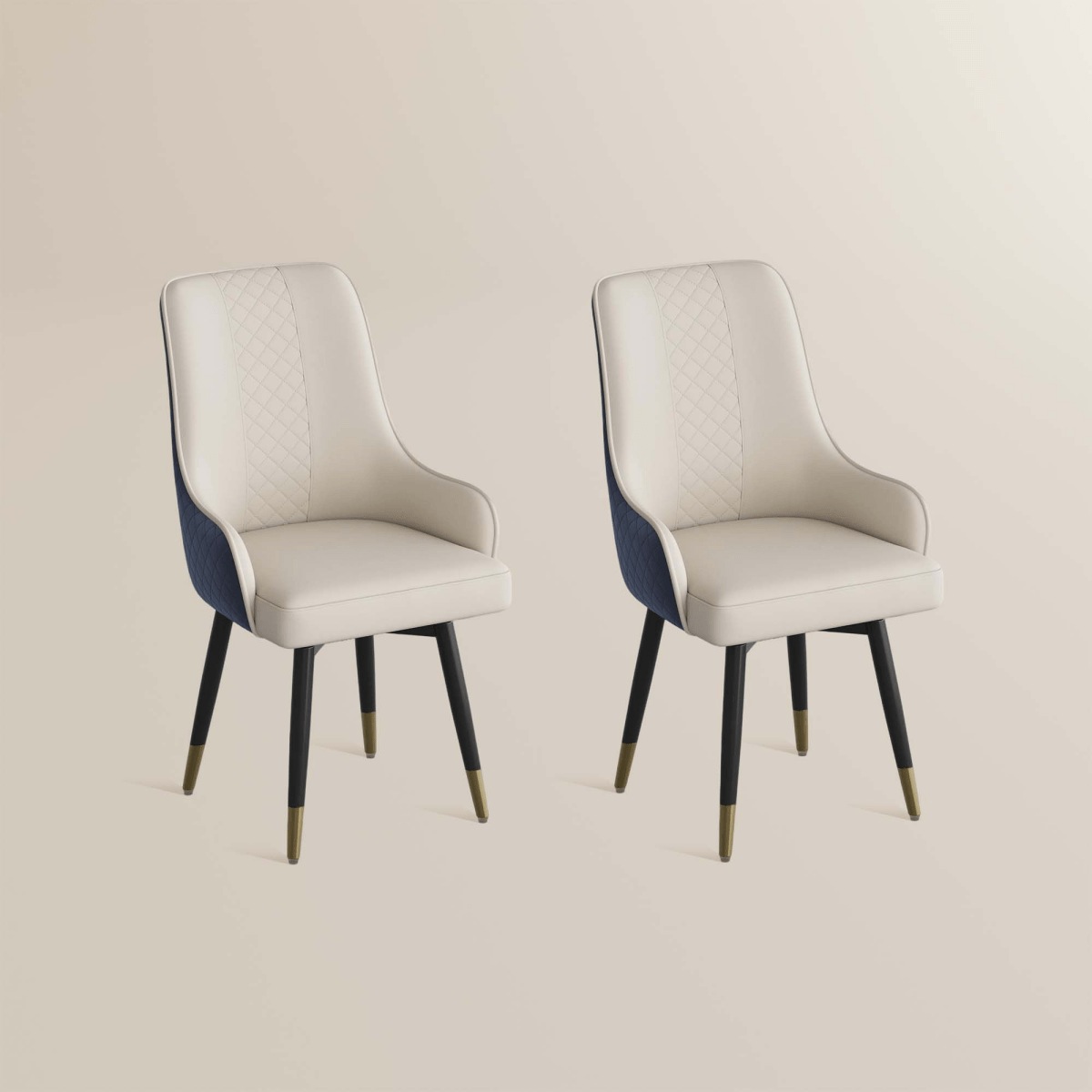 Norrin – Set of 2 Modern Upholstered Dining Chairs - Exclusivia