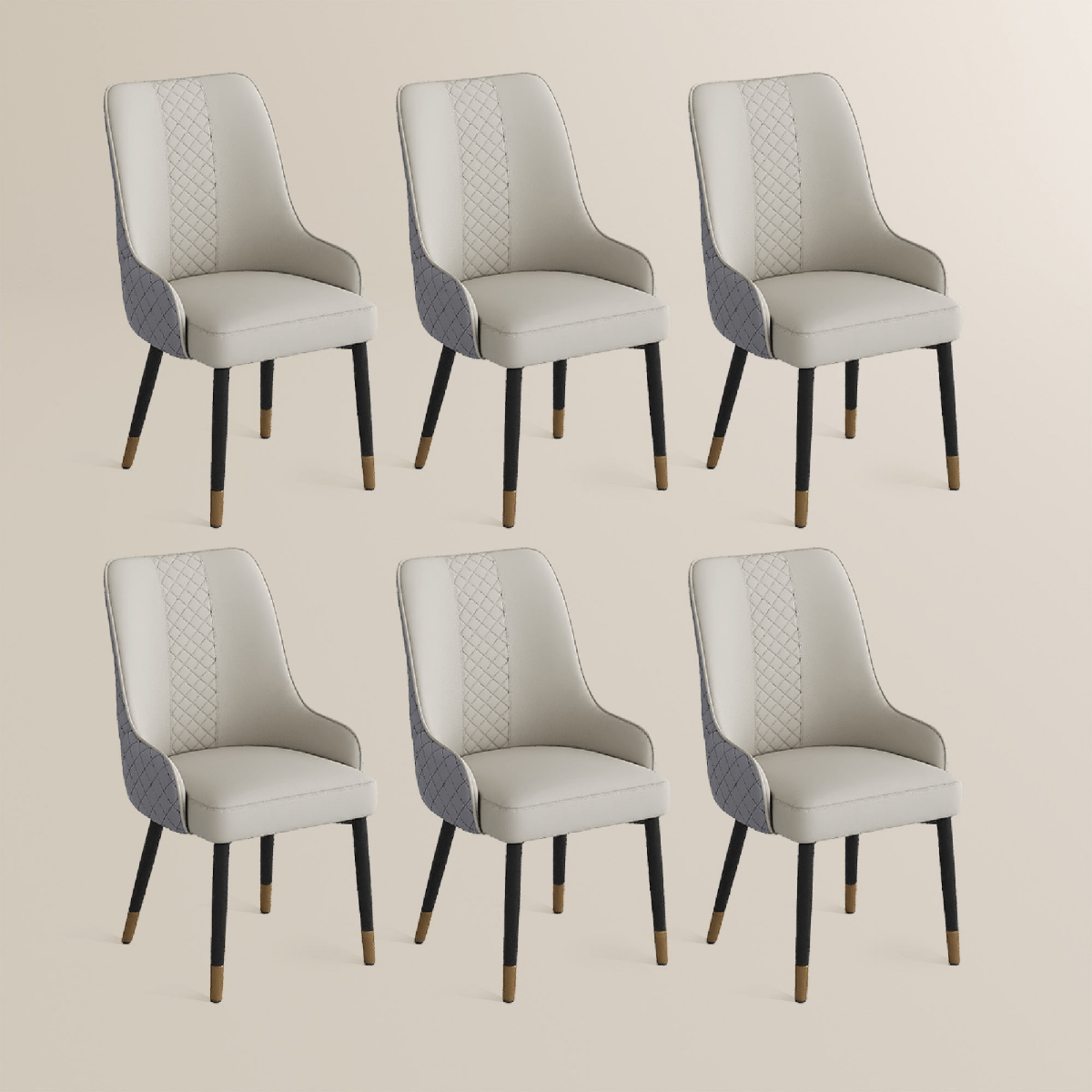 Norrin – Set of 2 Modern Upholstered Dining Chairs - Exclusivia
