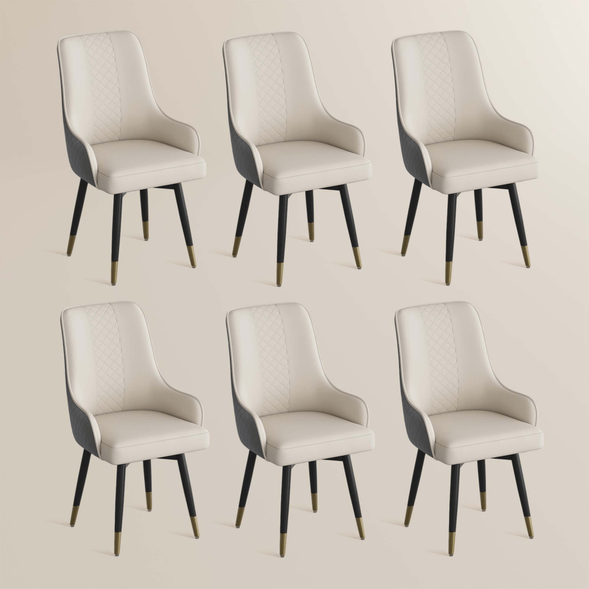 Norrin – Set of 2 Modern Upholstered Dining Chairs - Exclusivia