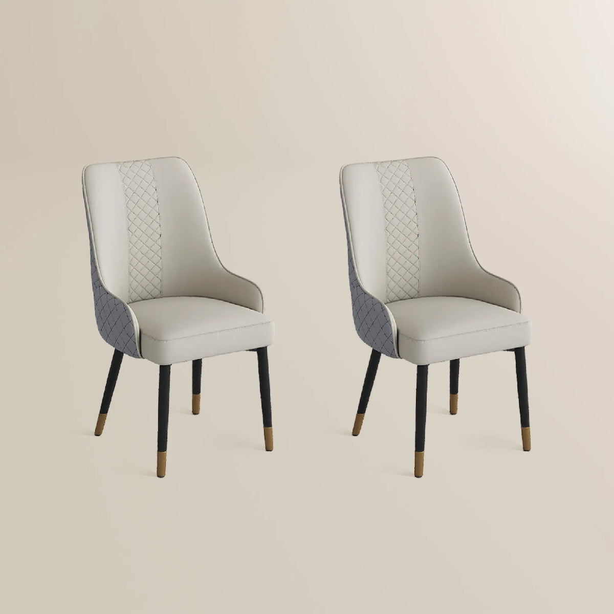 Norrin – Set of 2 Modern Upholstered Dining Chairs - Exclusivia