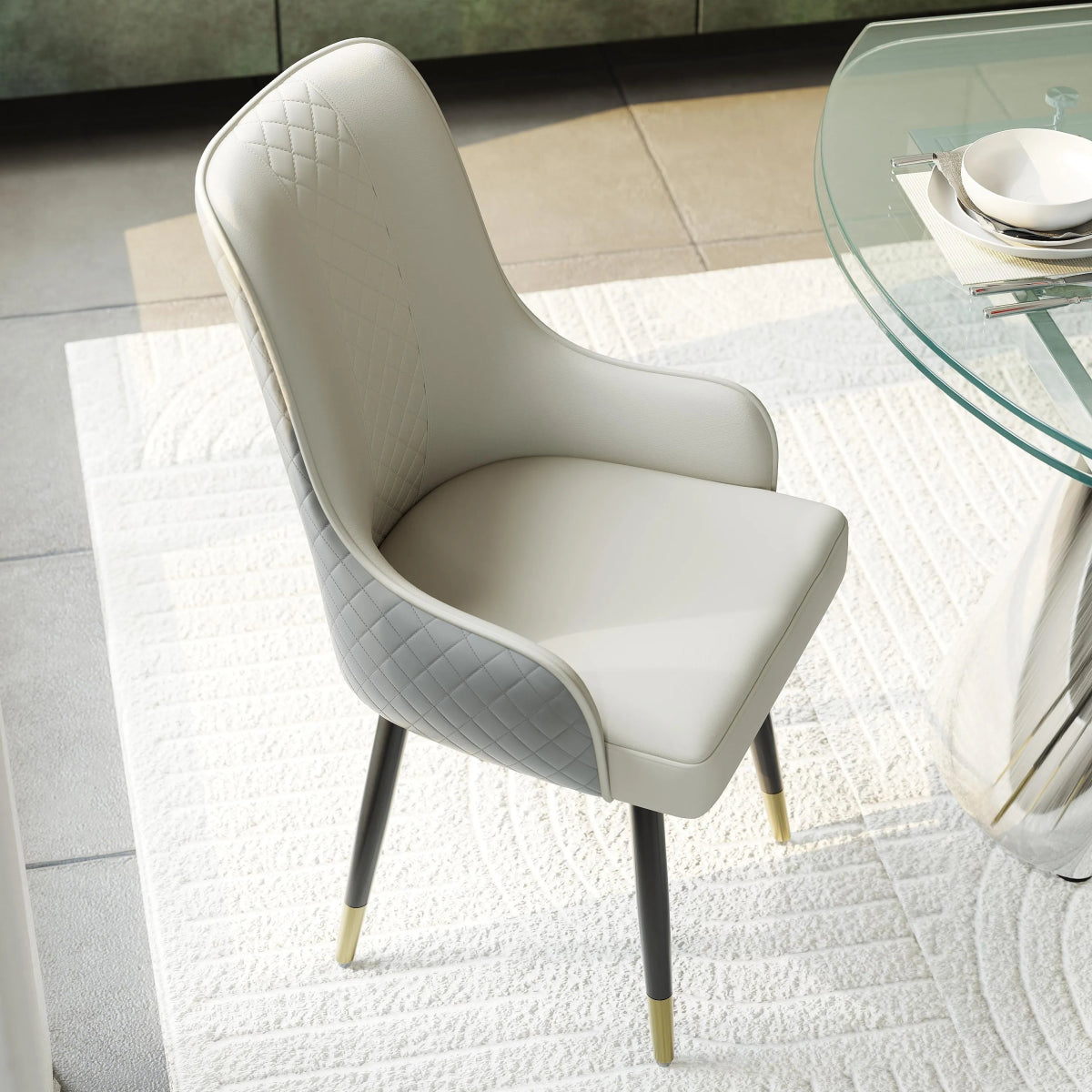 Norrin – Set of 2 Modern Upholstered Dining Chairs - Exclusivia