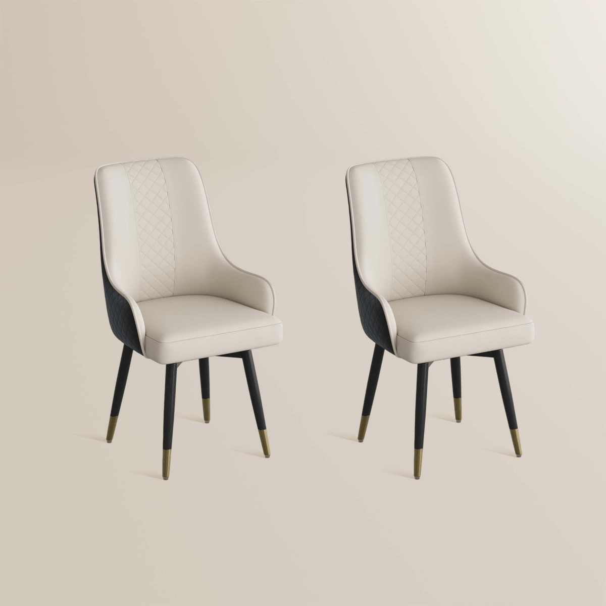 Norrin – Set of 2 Modern Upholstered Dining Chairs - Exclusivia