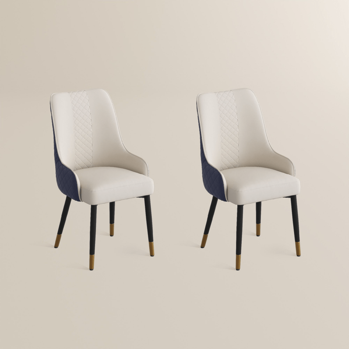 Norrin – Set of 2 Modern Upholstered Dining Chairs - Exclusivia