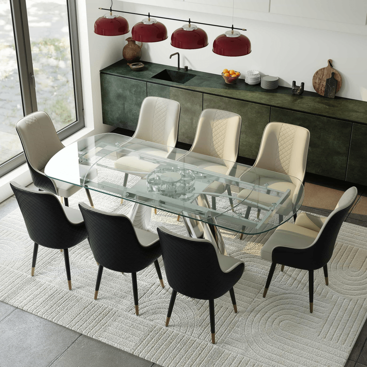 Norrin – Set of 2 Modern Upholstered Dining Chairs - Exclusivia