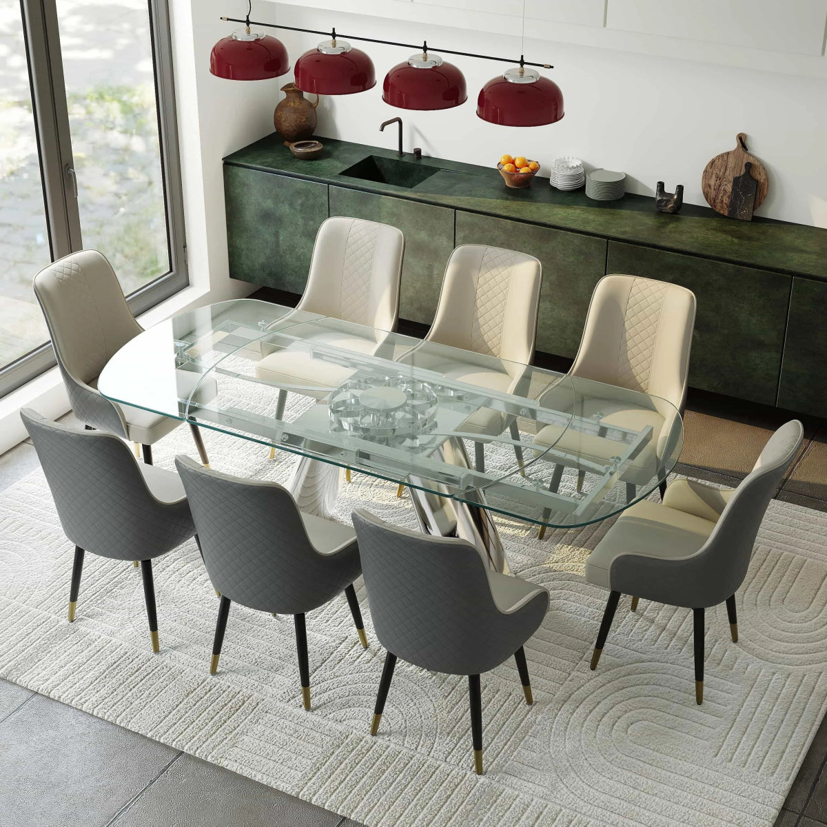 Norrin – Set of 2 Modern Upholstered Dining Chairs - Exclusivia