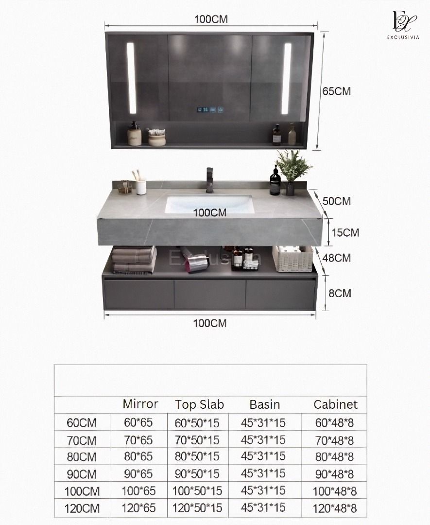 NOVA Toilet Vanity Cabinet Mirror - Exclusivia