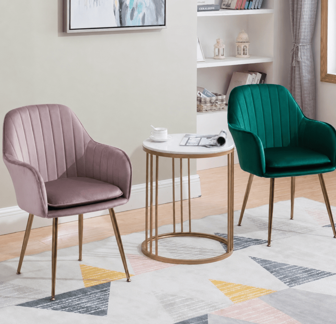 NOVA Velvet Upholstered Dining Chair - Exclusivia