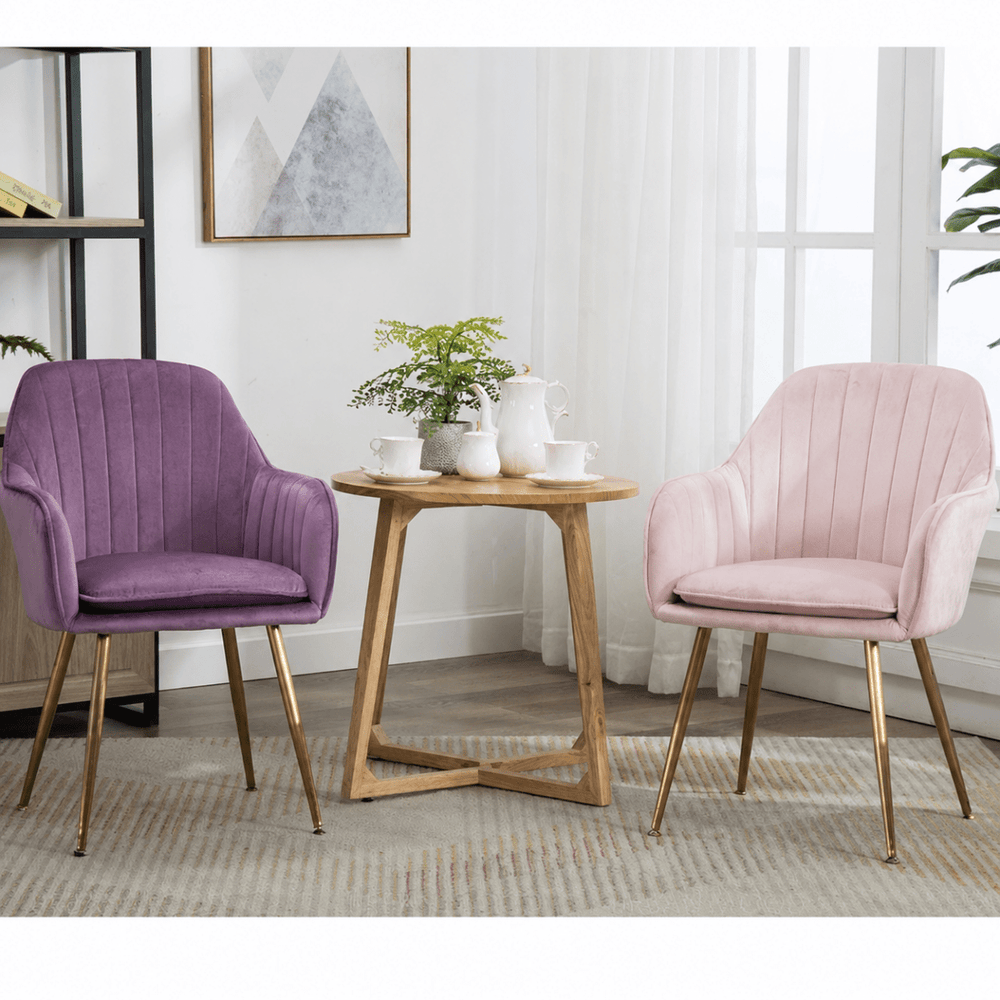 NOVA Velvet Upholstered Dining Chair - Exclusivia