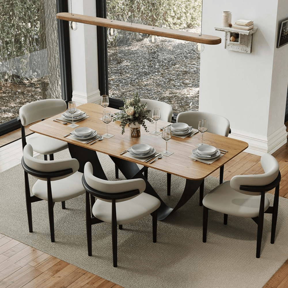 NovaLux Rectangular Sintered Stone Dining Table - Exclusivia