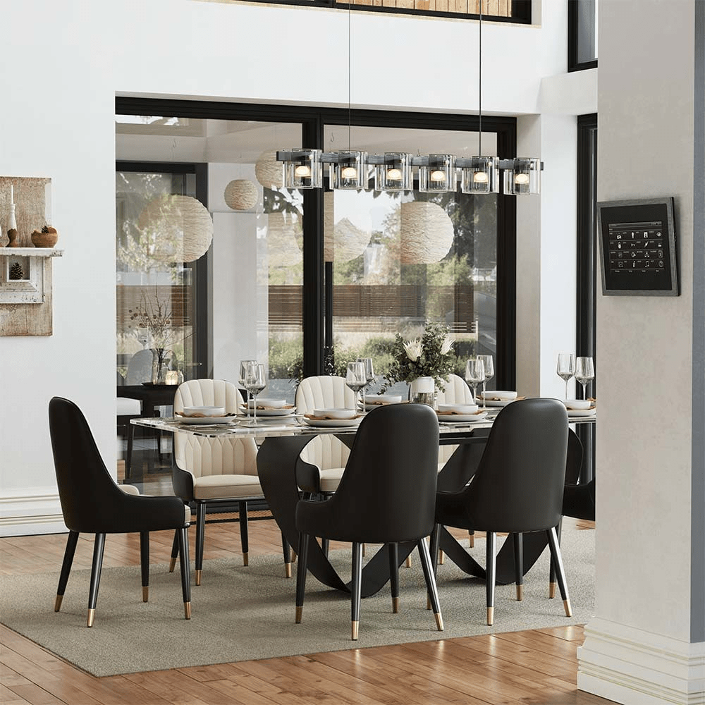 NovaLux Rectangular Sintered Stone Dining Table - Exclusivia