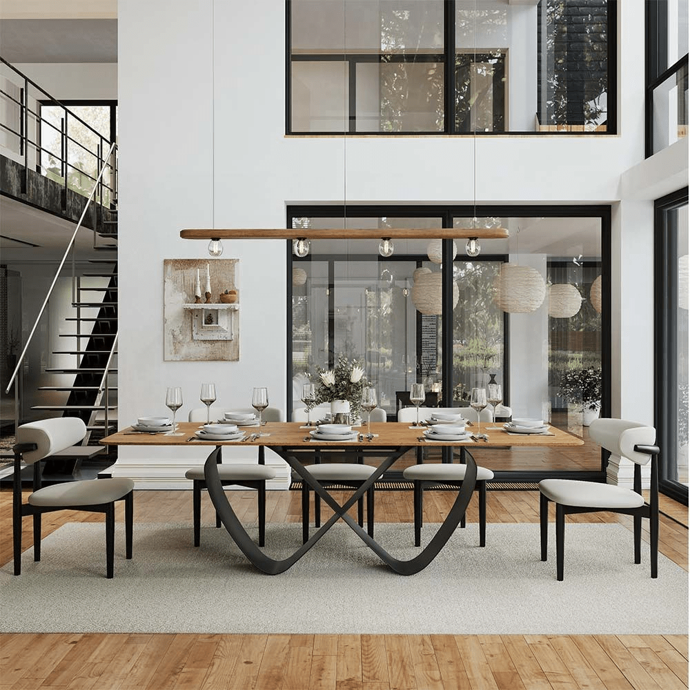 NovaLux Rectangular Sintered Stone Dining Table - Exclusivia