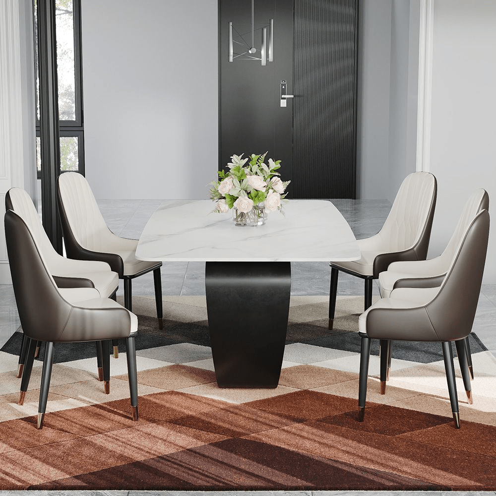 NovaLux Rectangular Sintered Stone Dining Table - Exclusivia