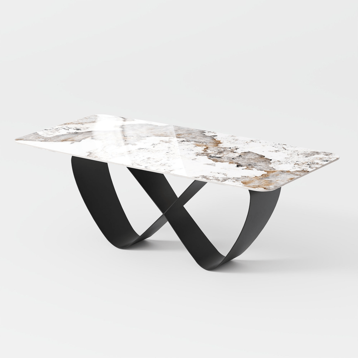 NovaLux Rectangular Sintered Stone Dining Table - Exclusivia