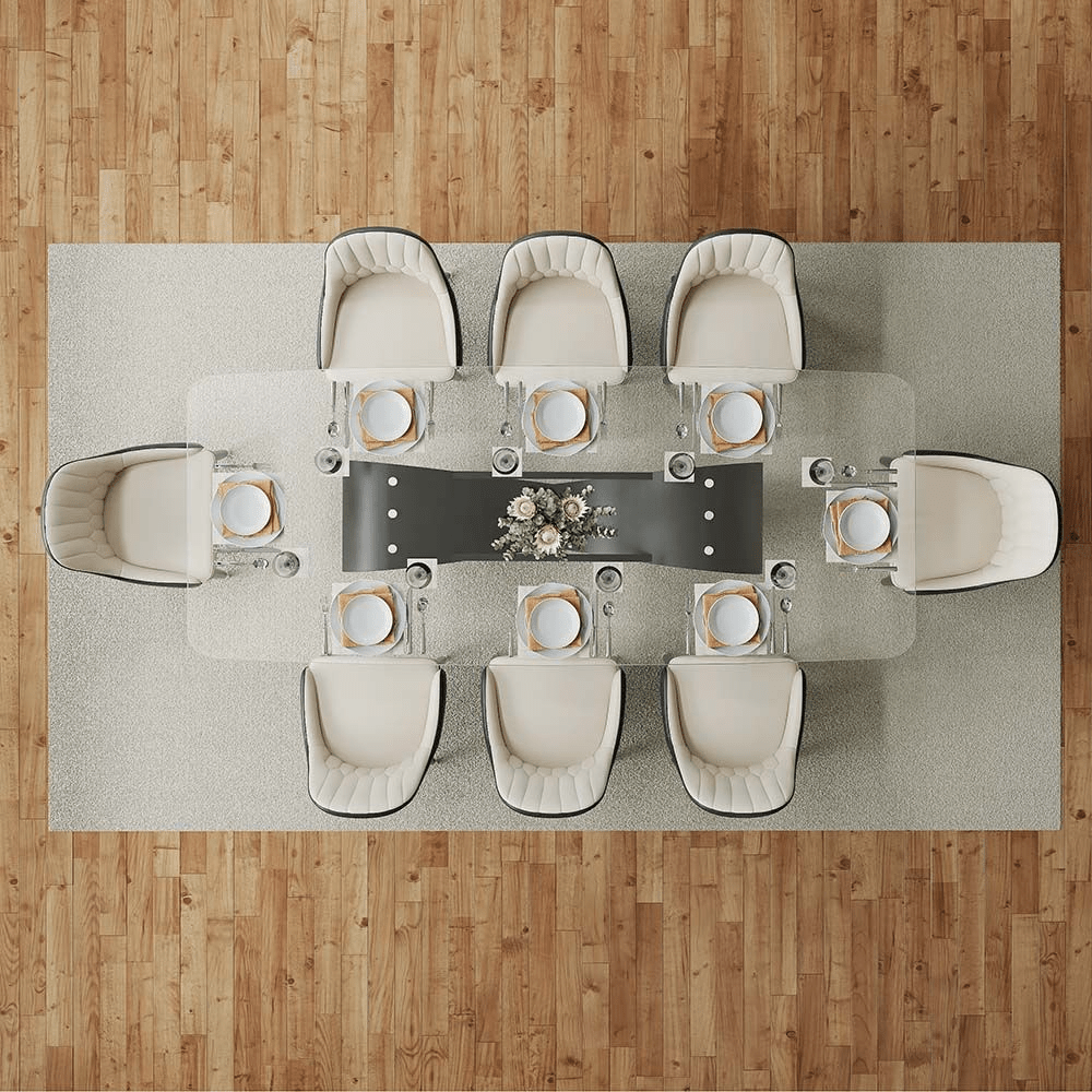 NovaLux Rectangular Sintered Stone Dining Table - Exclusivia