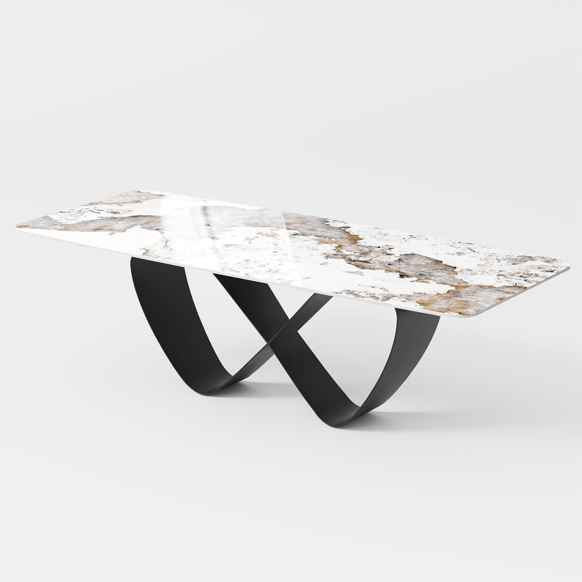 NovaLux Rectangular Sintered Stone Dining Table - Exclusivia