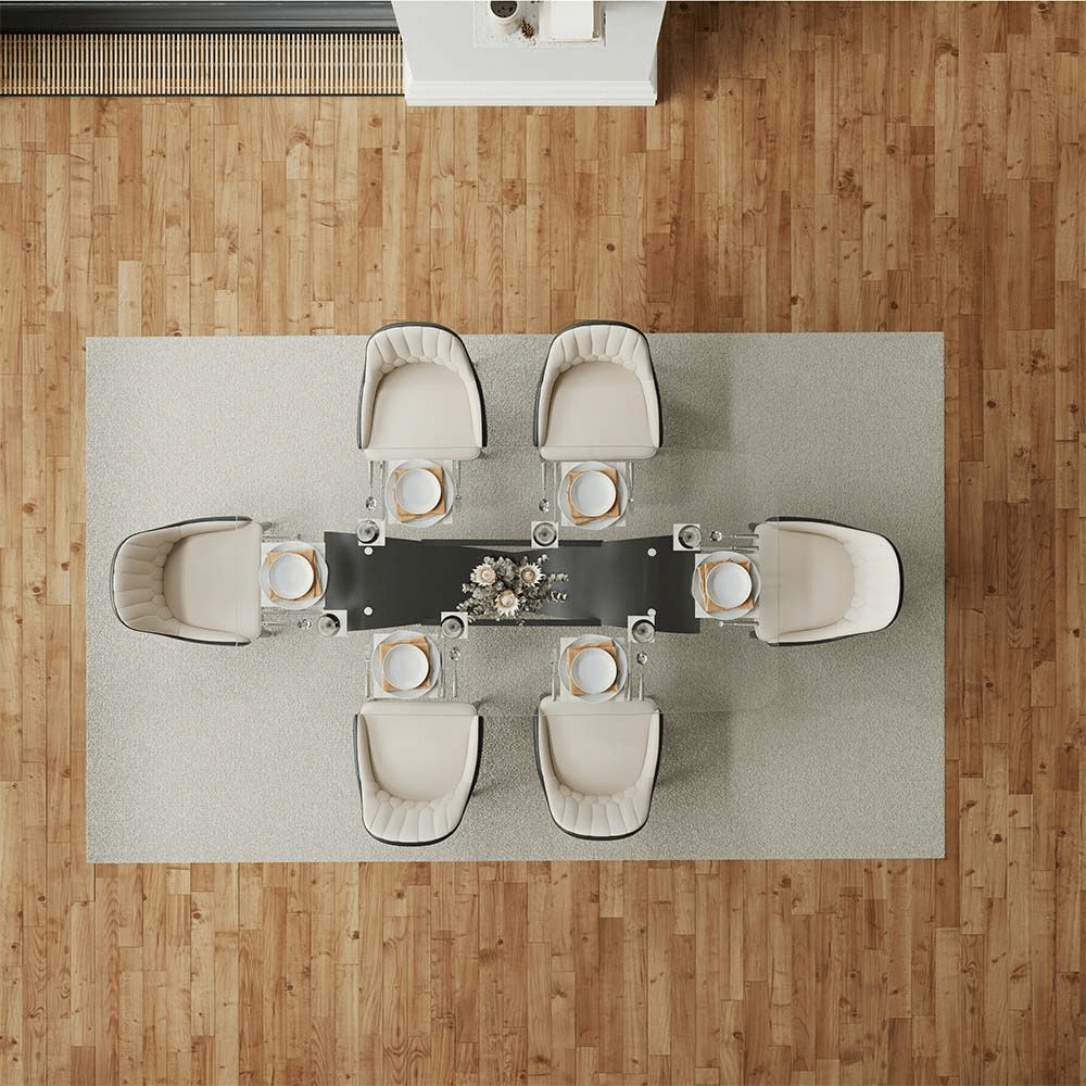 NovaLux Rectangular Sintered Stone Dining Table - Exclusivia