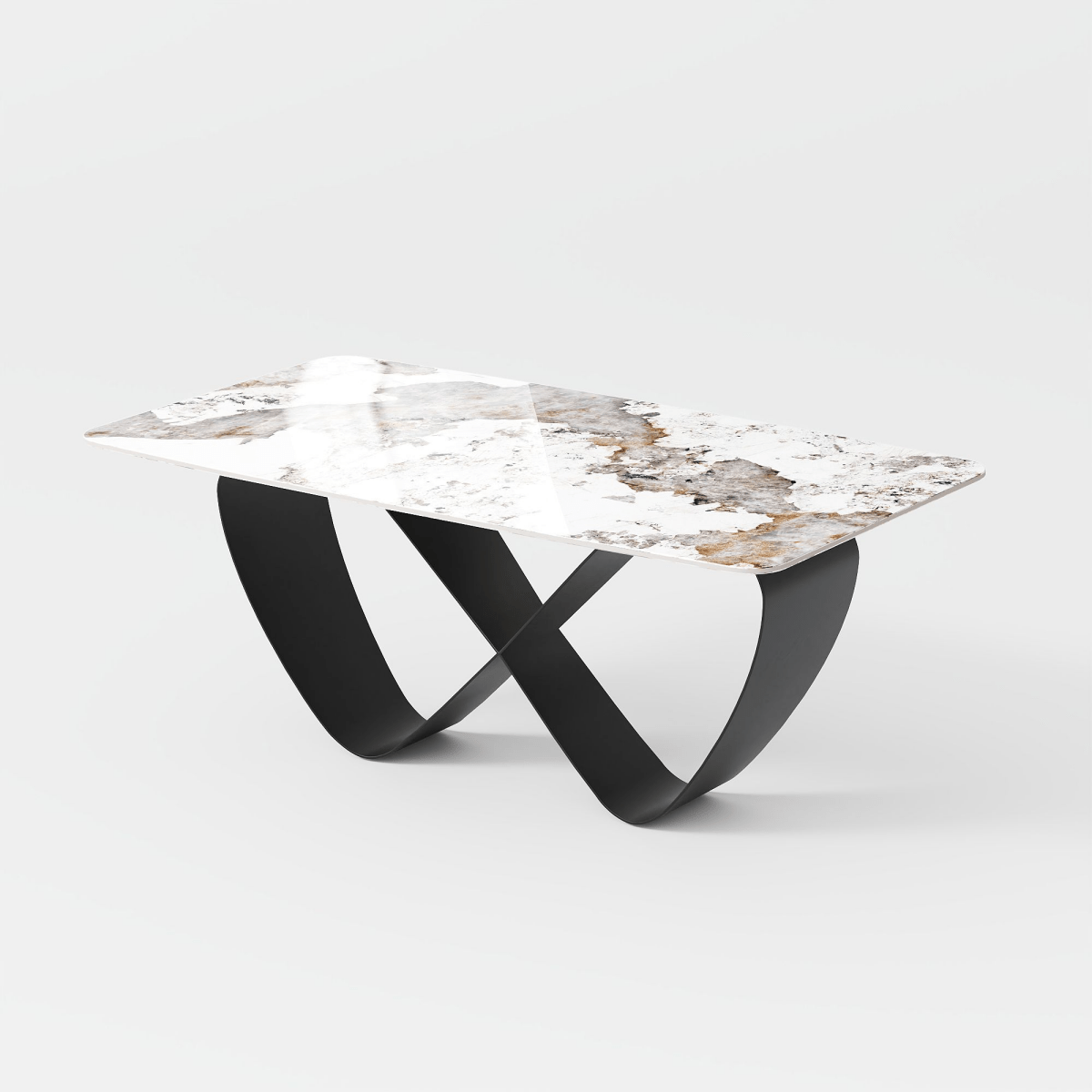 NovaLux Rectangular Sintered Stone Dining Table - Exclusivia