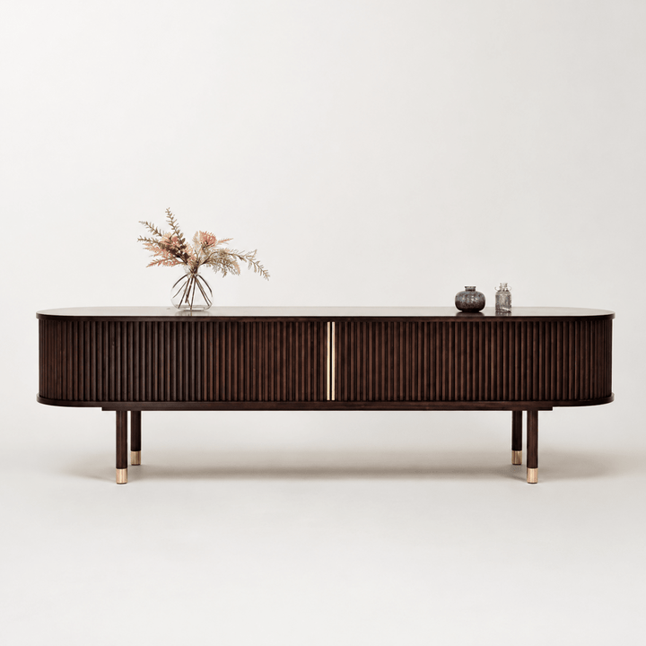 Nuvane Modern Solid Wood TV Console - Exclusivia