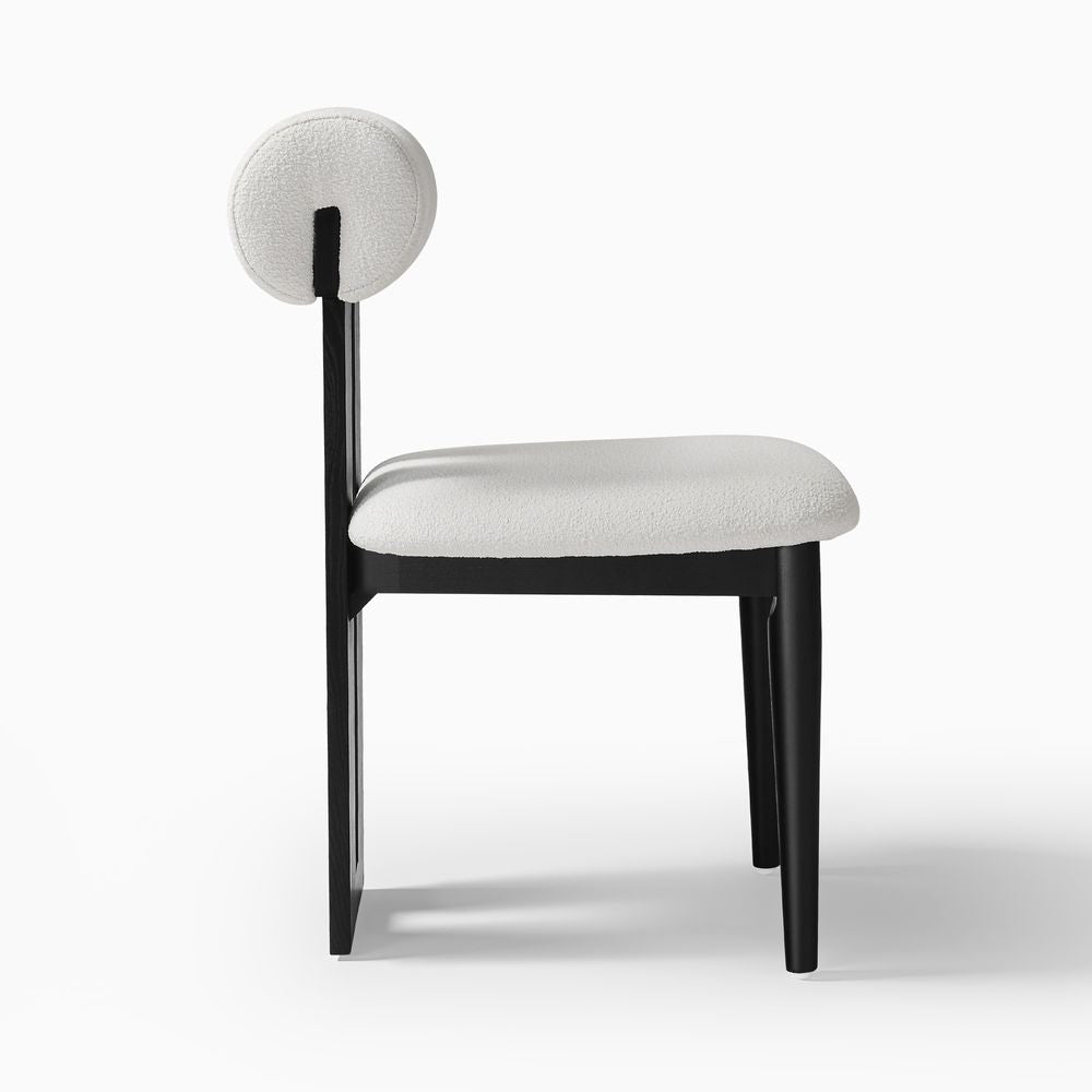 Nuvra Bouclé Dining Chairs (Set of 2) - Exclusivia