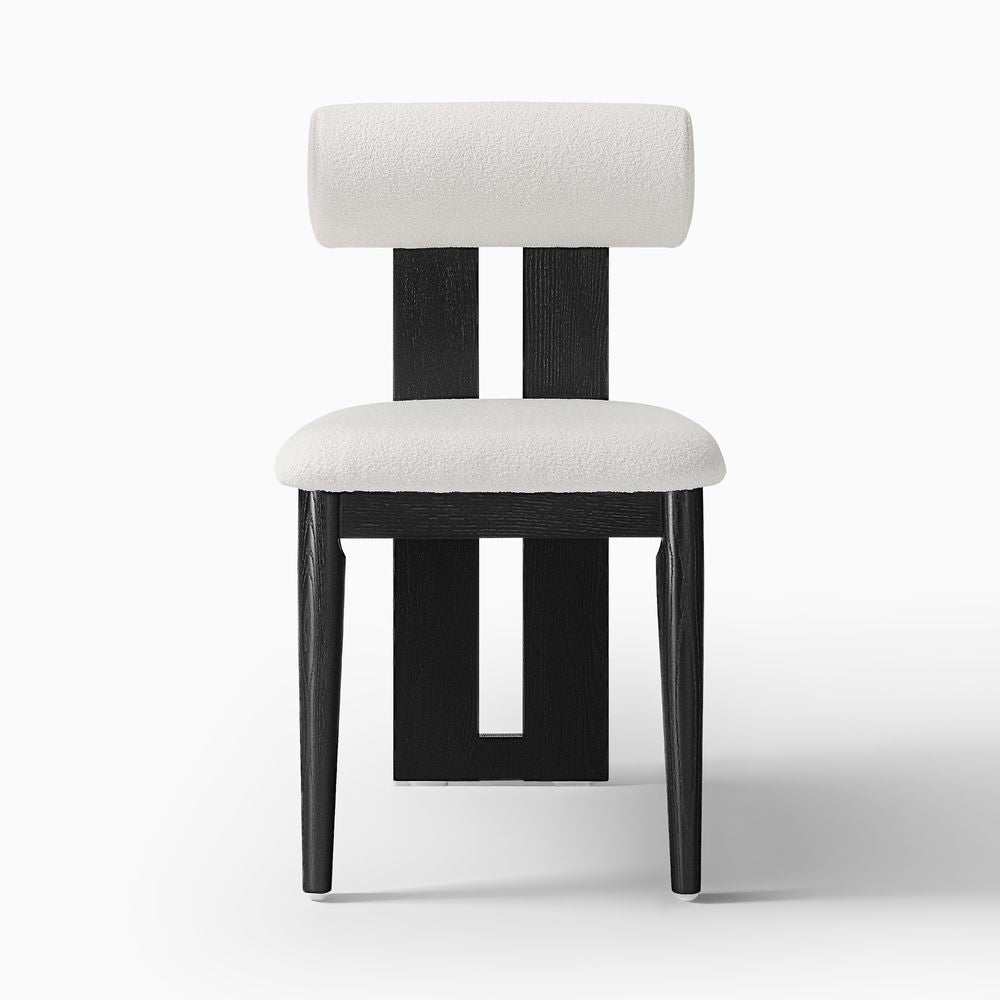 Nuvra Bouclé Dining Chairs (Set of 2) - Exclusivia