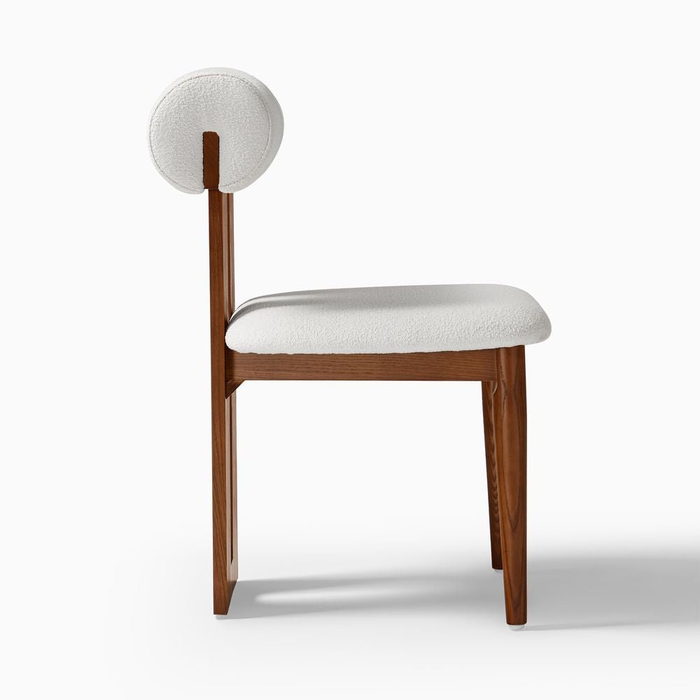 Nuvra Bouclé Dining Chairs (Set of 2) - Exclusivia