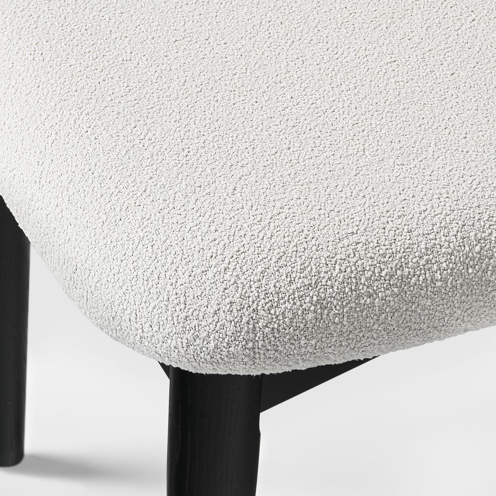 Nuvra Bouclé Dining Chairs (Set of 2) - Exclusivia