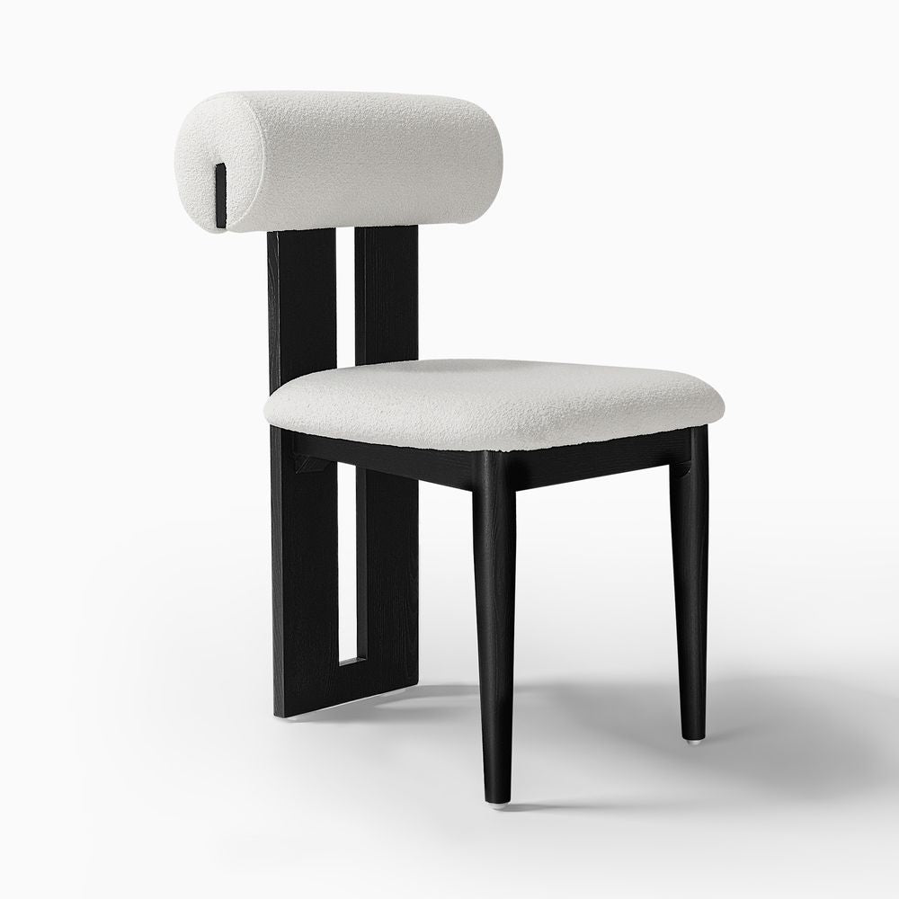 Nuvra Bouclé Dining Chairs (Set of 2) - Exclusivia