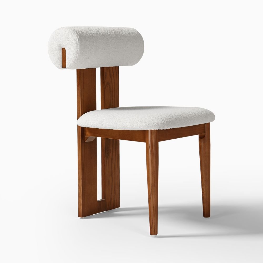 Nuvra Bouclé Dining Chairs (Set of 2) - Exclusivia