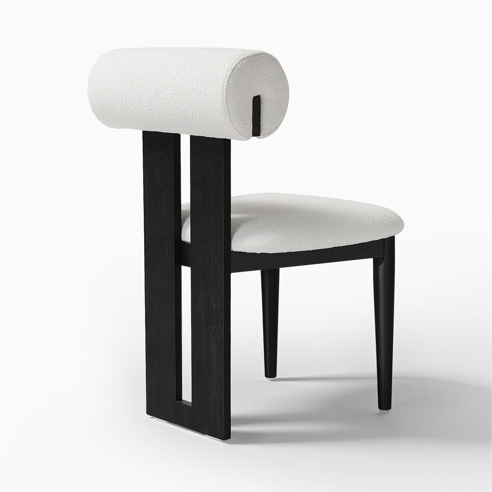 Nuvra Bouclé Dining Chairs (Set of 2) - Exclusivia