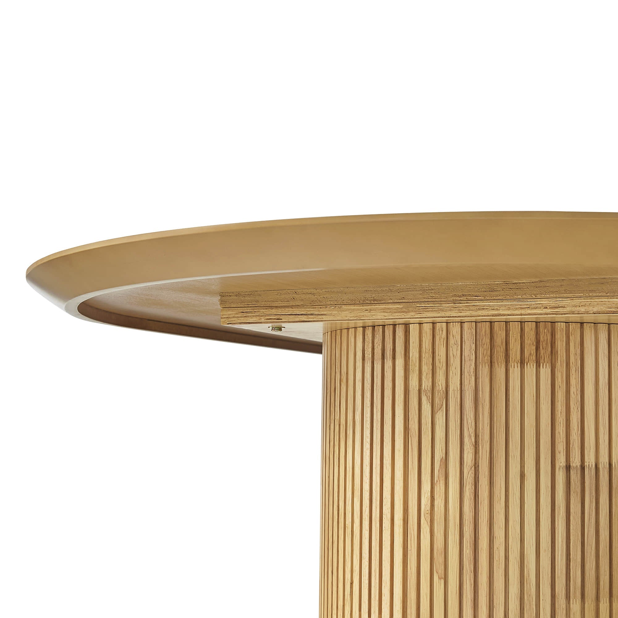 Corvina Oval Fluted Dining Table
