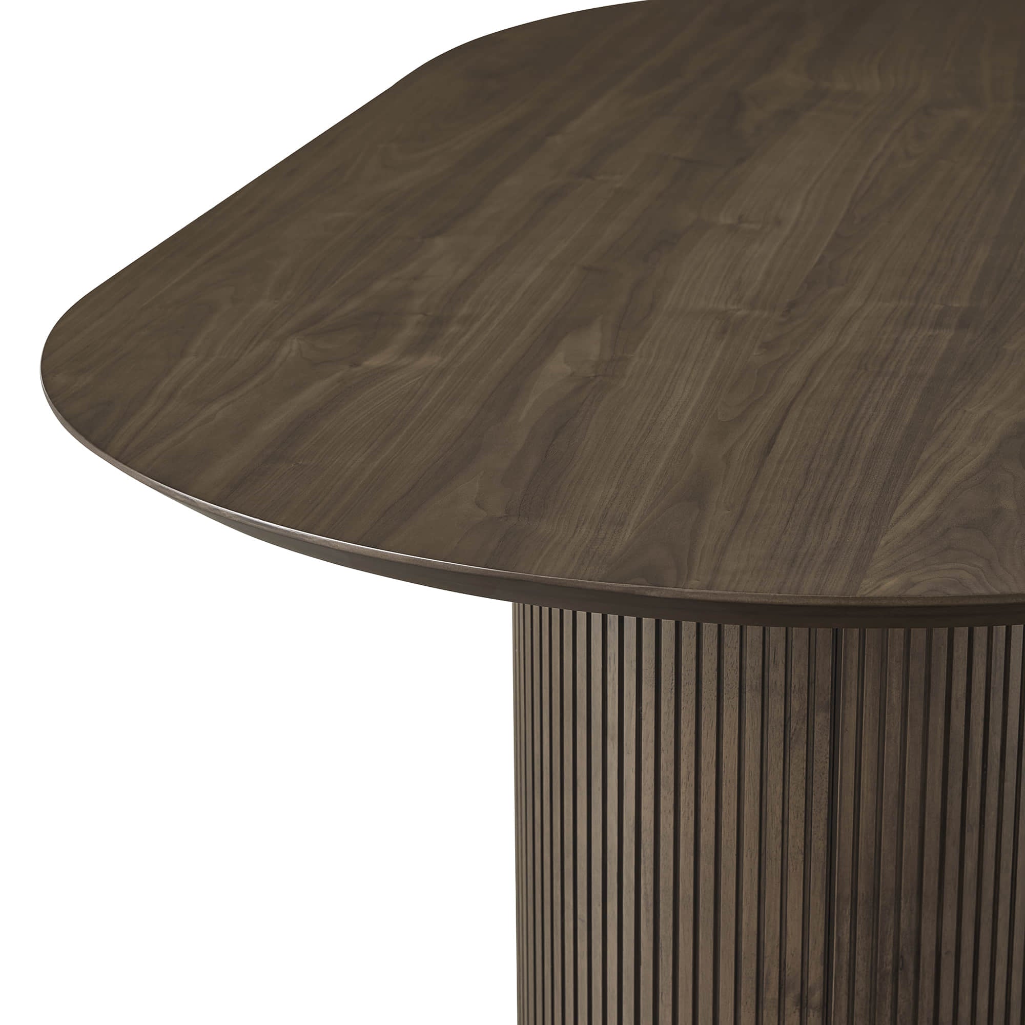 Corvina Oval Fluted Dining Table
