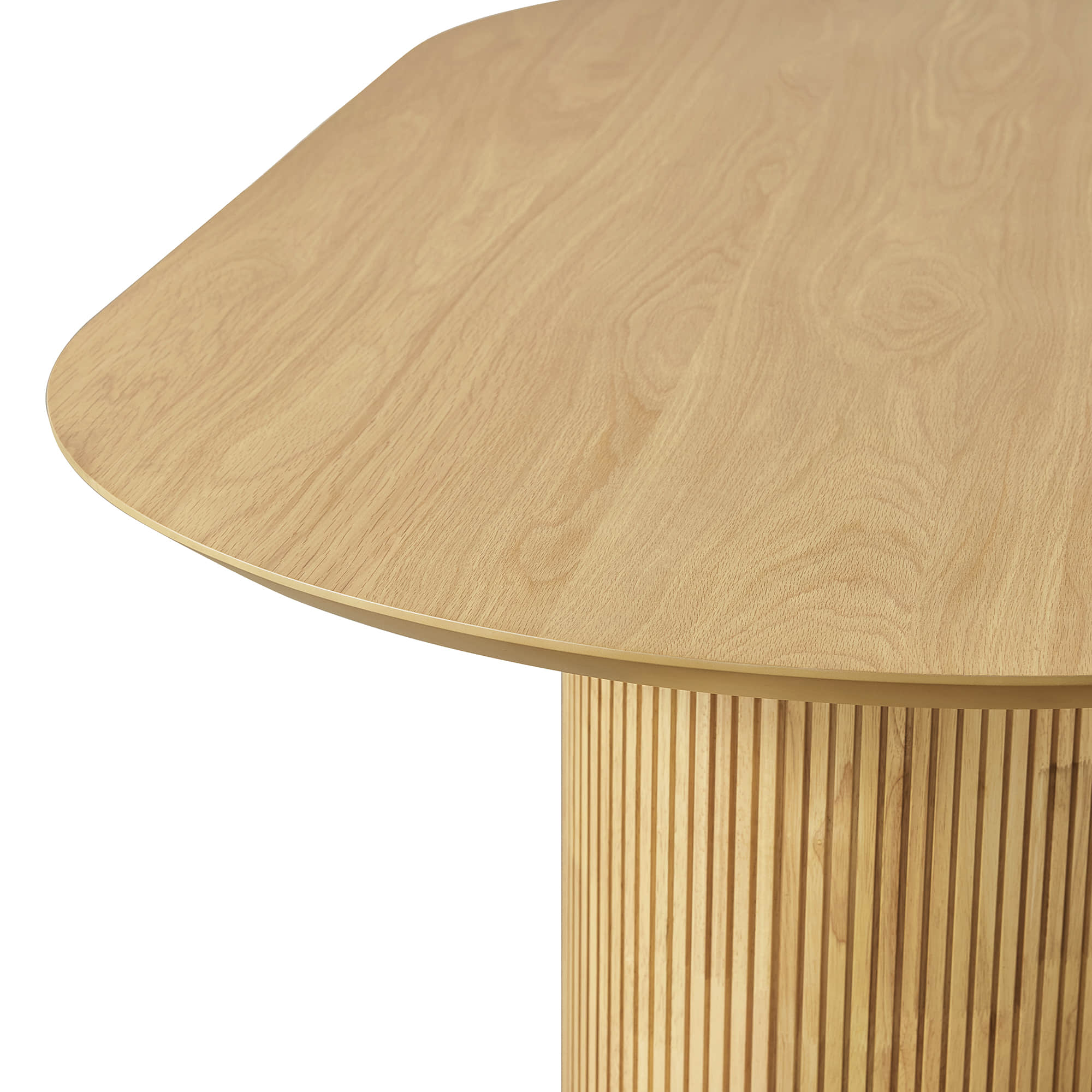 Corvina Oval Fluted Dining Table