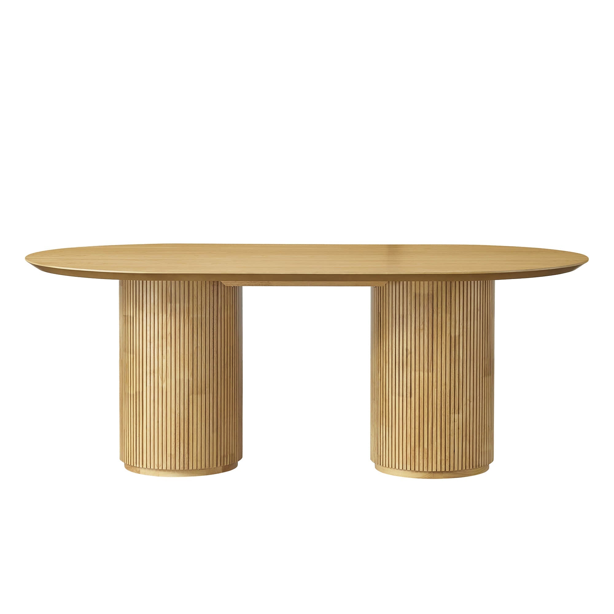 Corvina Oval Fluted Dining Table