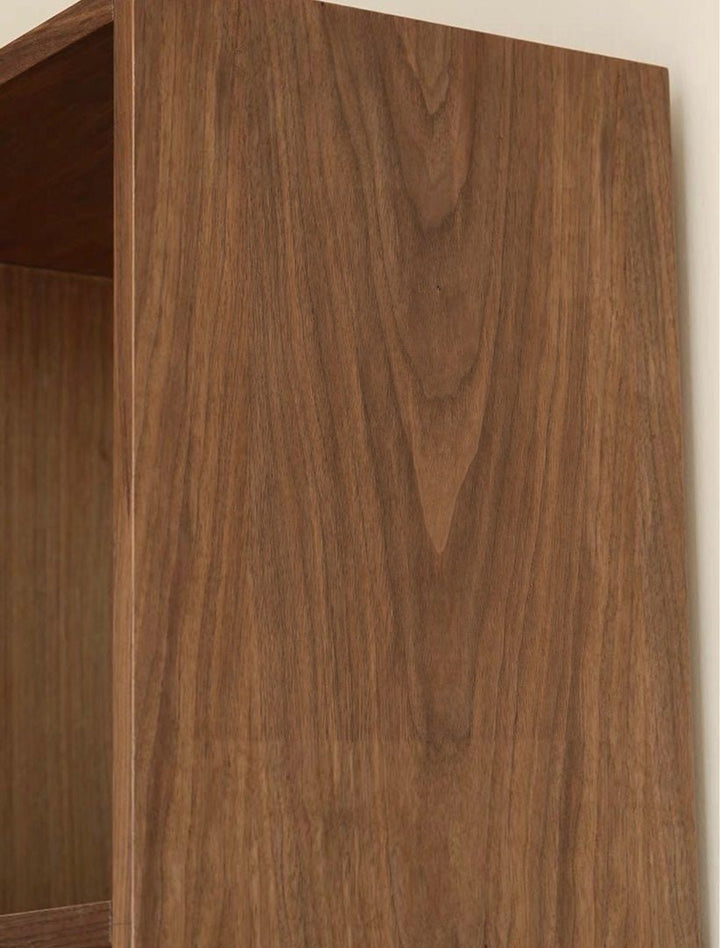 OAKEN Rustic Walnut Wood Bookshelf - Exclusivia