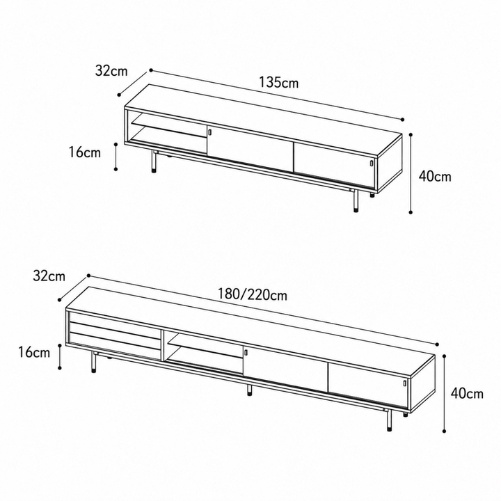 Oaklane Retro TV Console - Exclusivia
