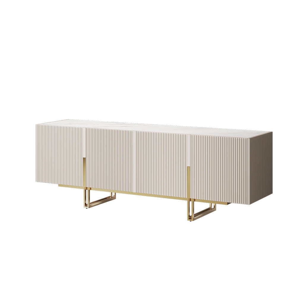 Auro Sintered Stone Fluted TV Console