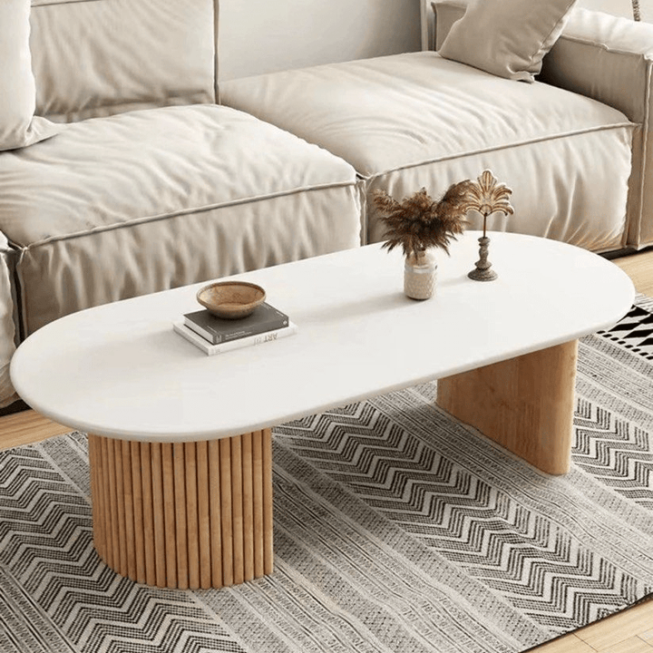 Oka Japandi Solid Wood Coffee Table - Exclusivia