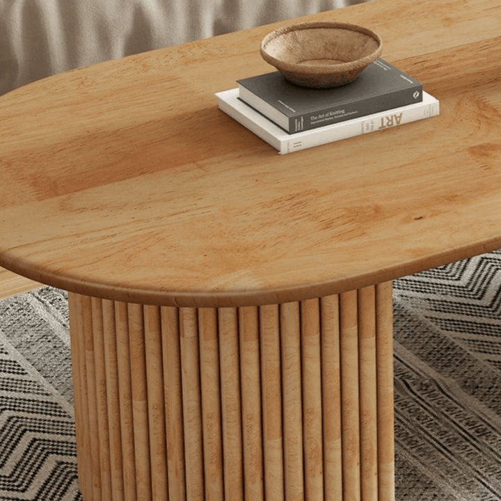 Oka Japandi Solid Wood Coffee Table - Exclusivia