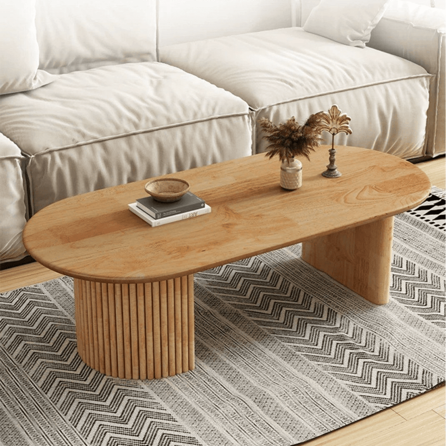 Oka Japandi Solid Wood Coffee Table - Exclusivia