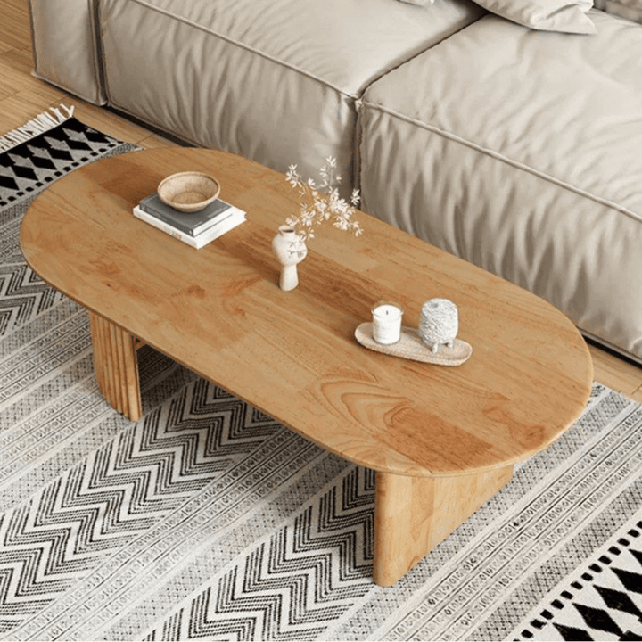 Oka Japandi Solid Wood Coffee Table - Exclusivia