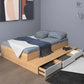 OKAZAKI Platform Storage Bed, drawers, Cupboard, Cabinet - Exclusivia