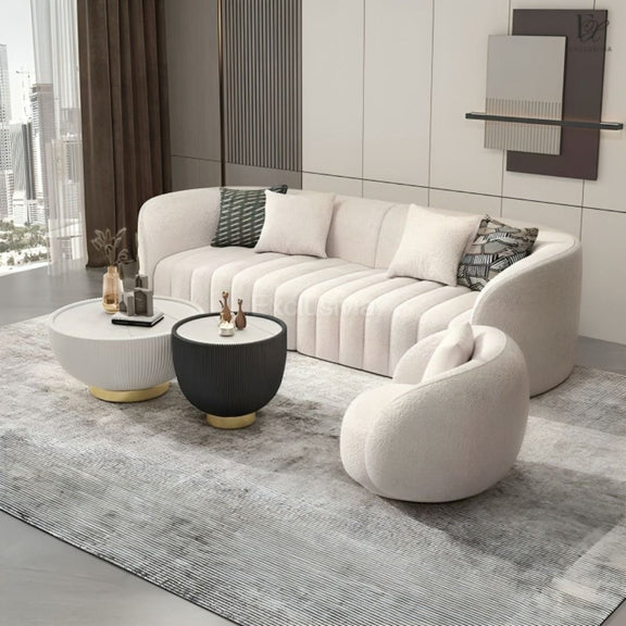 OLSEN Modern Boucle Sofa - Exclusivia