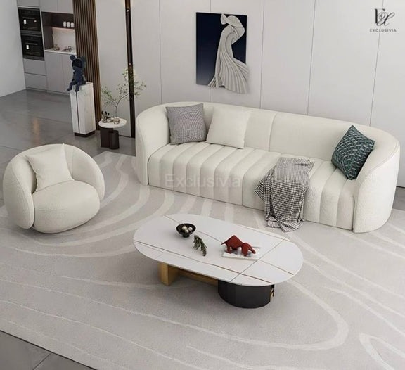 OLSEN Modern Boucle Sofa - Exclusivia