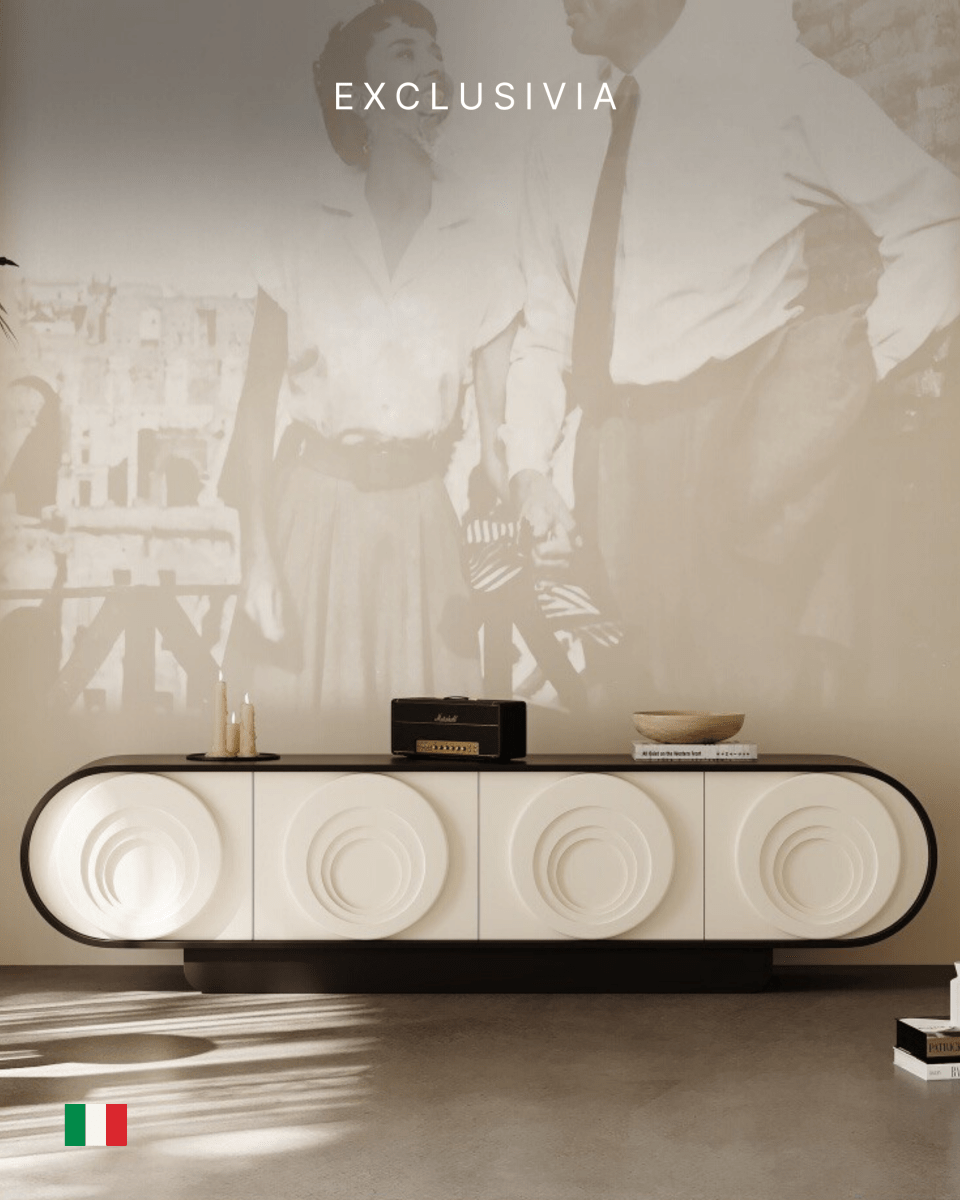 ONDÉLLO Italian Sculpted TV Console - Exclusivia