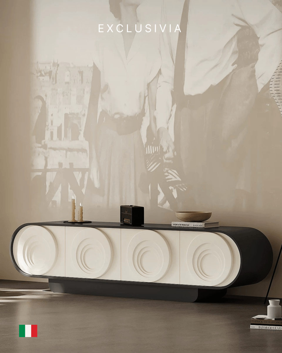 ONDÉLLO Italian Sculpted TV Console - Exclusivia