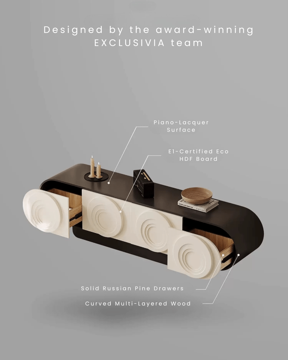 ONDÉLLO Italian Sculpted TV Console - Exclusivia