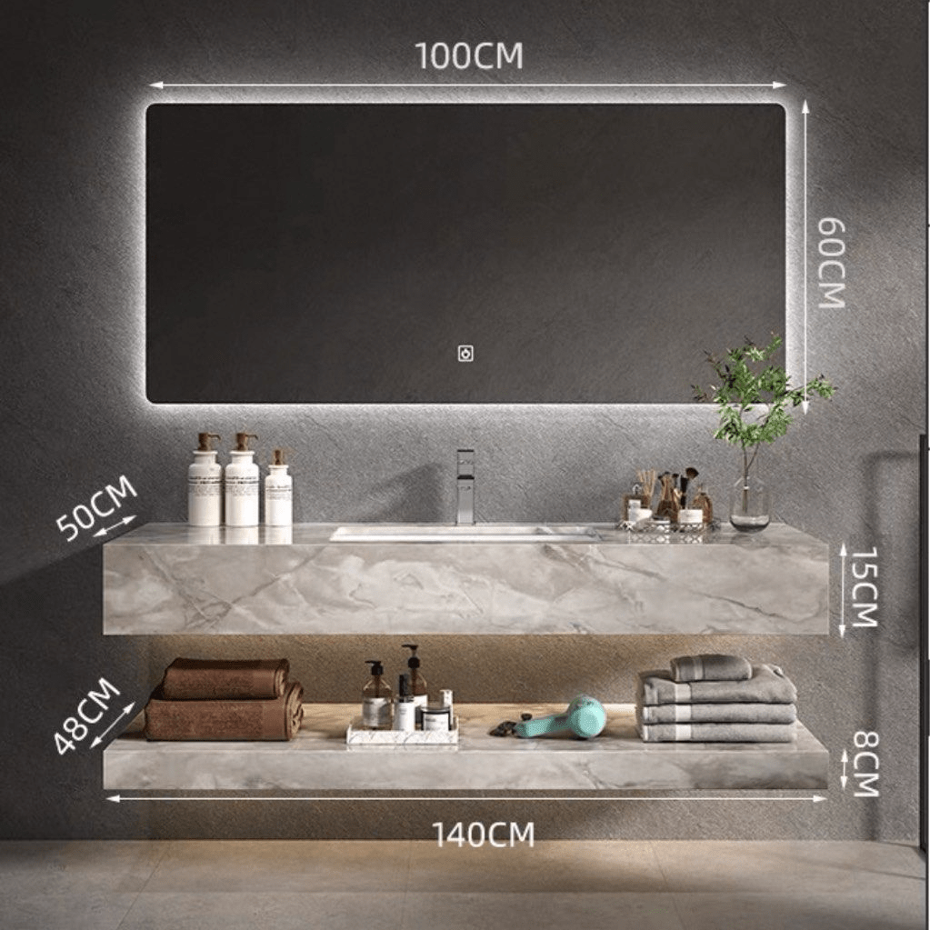 Onyx Modern Sintered Stone Vanity Sink - Exclusivia