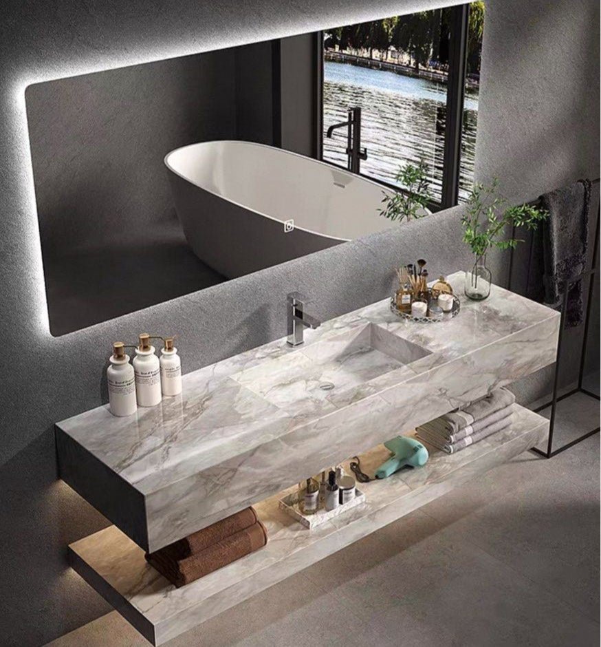 Onyx Modern Sintered Stone Vanity Sink - Exclusivia